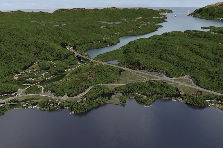 Toplanskryss på Søreid - hovudkrysset for Tysnes