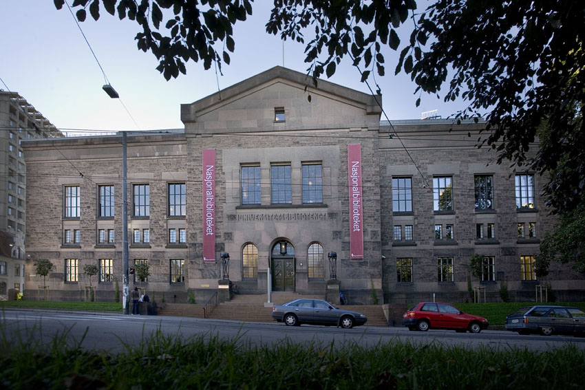 Gammel biblioteksal i Nasjonalbibliotekets første etasje